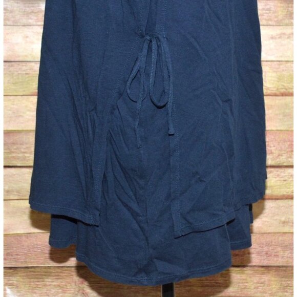 Pure Jill Ladies Navy Blue Layered Side Tie Tunic Pullover Top Size XL 3/4 Sleev - Picture 5 of 10